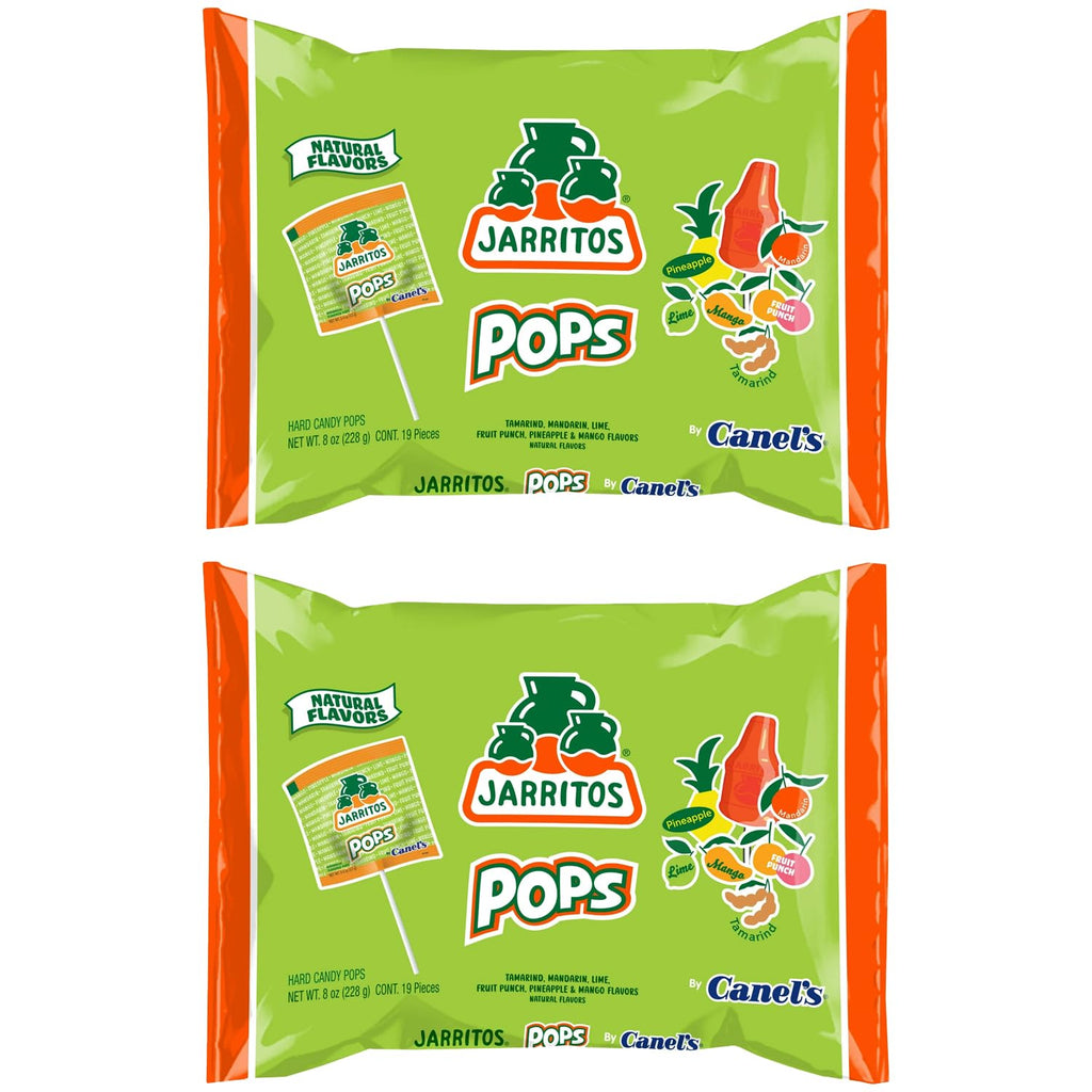 Jarritos Lollipops – 2 Pack Bottle-Shaped Mexican Hard Candy with Natural Fruit Flavors – Sweet Candy Treats for Snacking & Gifting