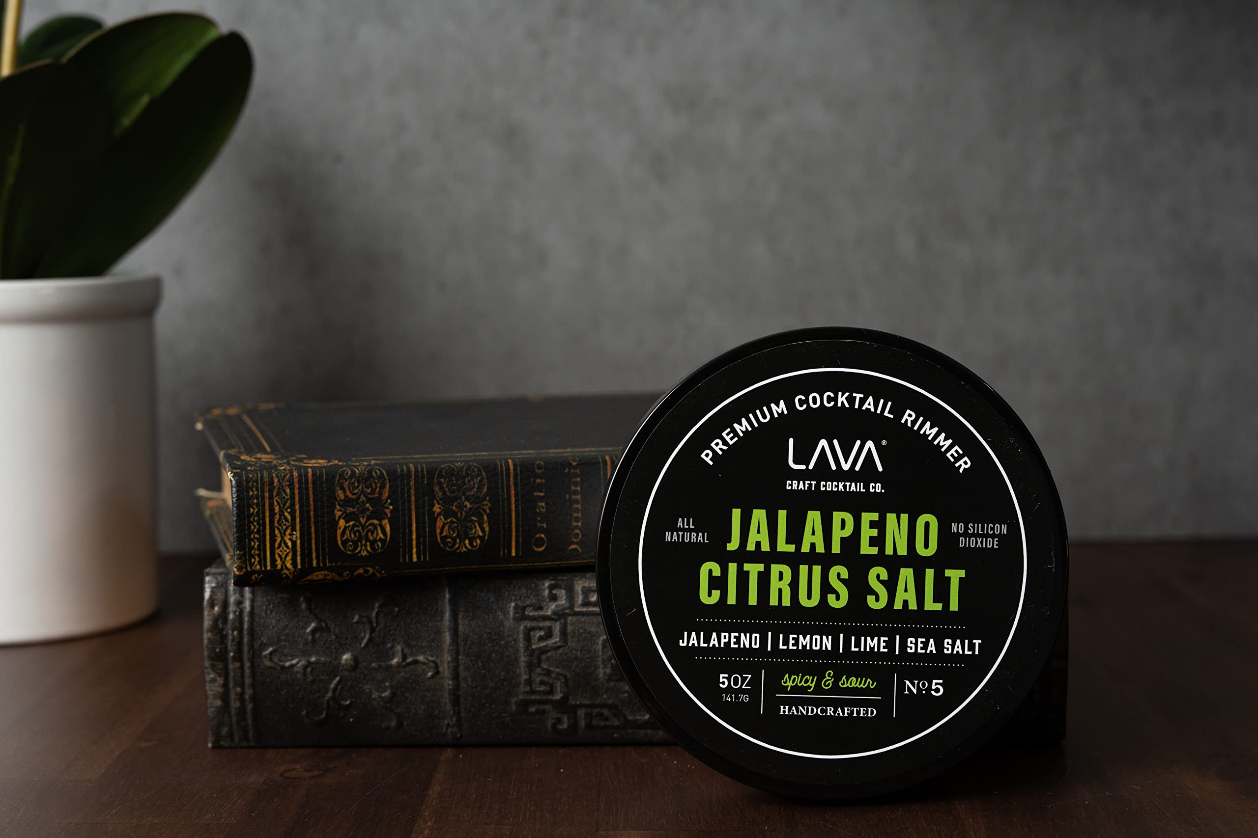 LAVA Premium Chile Lime Clásico Cocktail Rimmer 5oz, All Natural Bloody Mary Rimmer, Michelada Rimmer, Margarita Rimmer Salt, No Silicon Dioxide, with Screw-On Lid