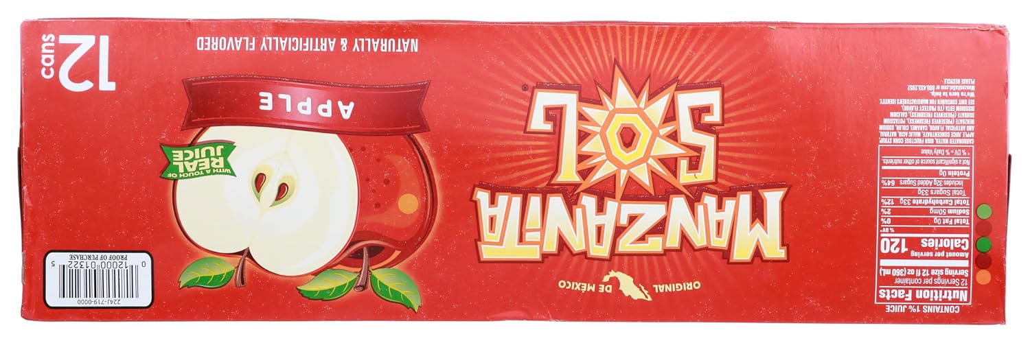 Manzanita Sol Apple Soda 12oz Cans (12 Pack)