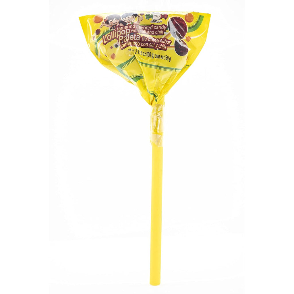 MDM TAMARINDO FLAVORED LOLLIPOPS w SALT/CHILI 2LB 1.78OZ BAG