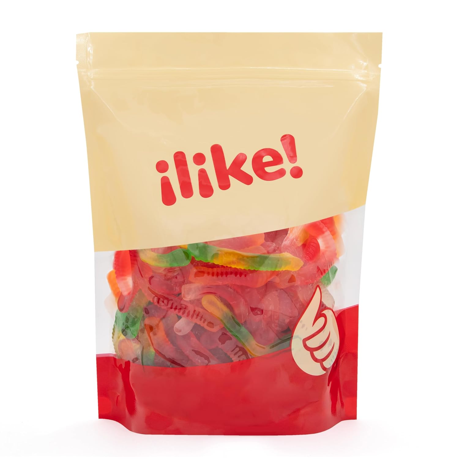Gummy Worms | 2-Pound Bag | Bulk Gummy Candy for Snacking, Sharing, Buffets, Party Favors & Goodie Bags | Assorted Fruit Gummies | Classic Chewy Candy