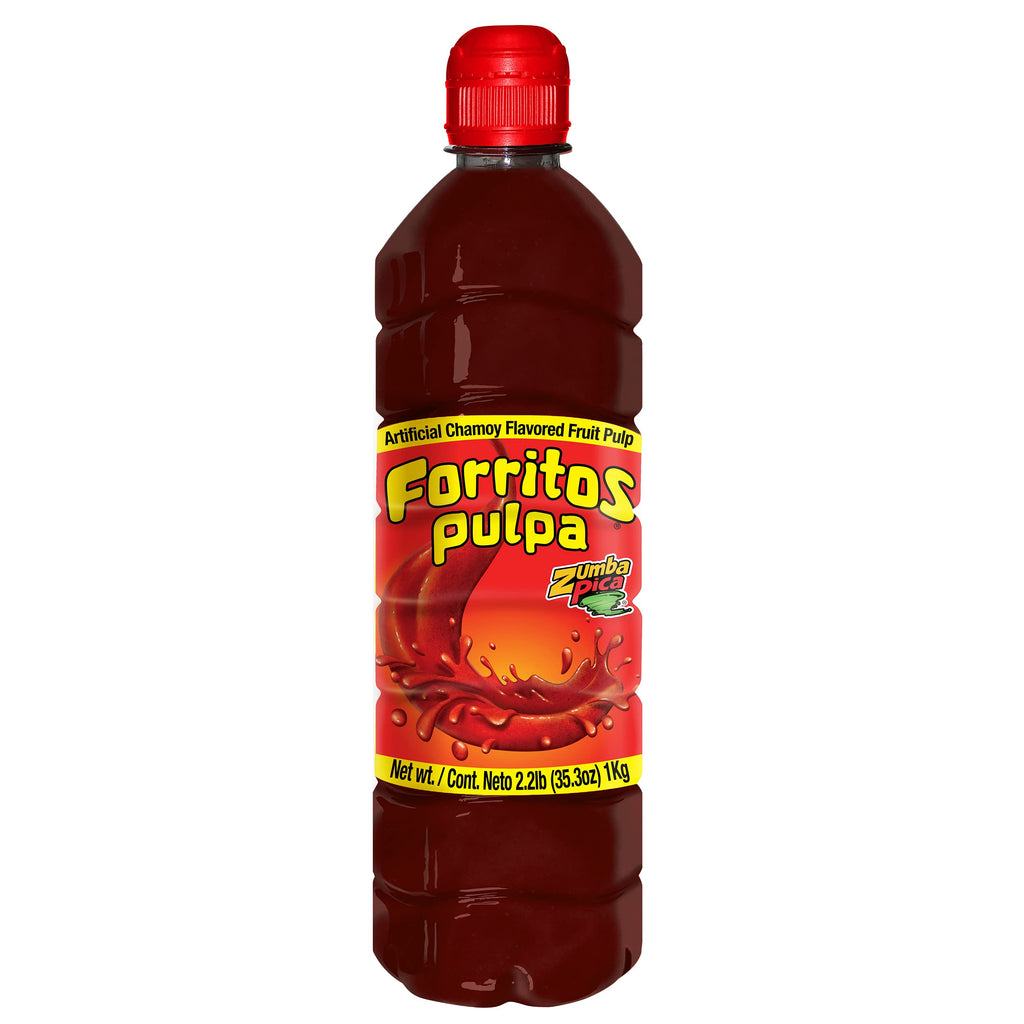 Zumba Pica Forritos Pulpa Chamoy Sauce 2.2lb (1kg) - Chamoy Candy - Chamoy Rim dip for Fruit - Chamoy Rim Paste - Chilito Chamoy - Mexican Candy