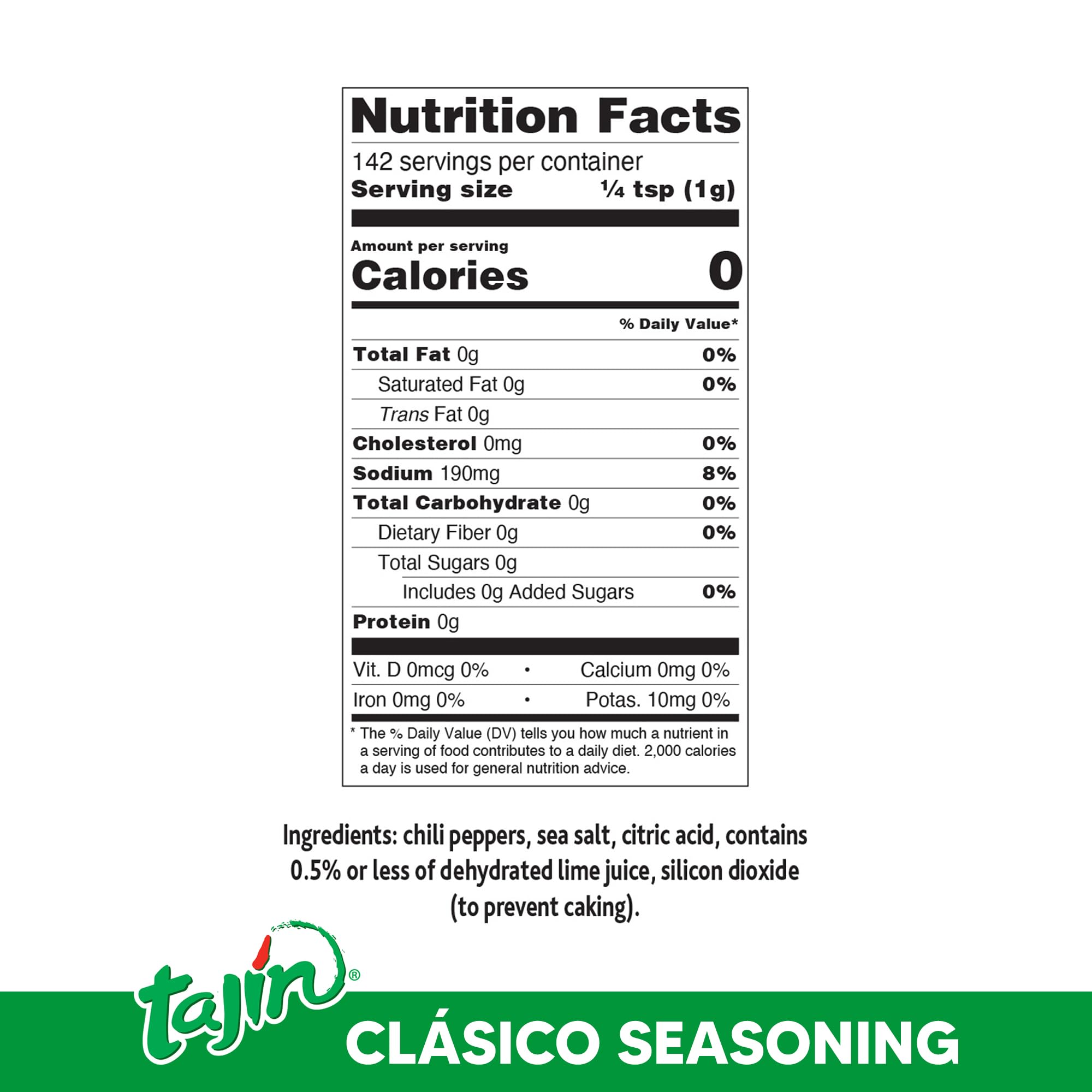 Tajin Clásico Seasoning Authentic Mexican Chili Lime Spice Blend for Fruit, Snacks, Tacos and Cocktails, Gluten-Free Zesty Flavor Enhancer 14 oz (Pack of 2)