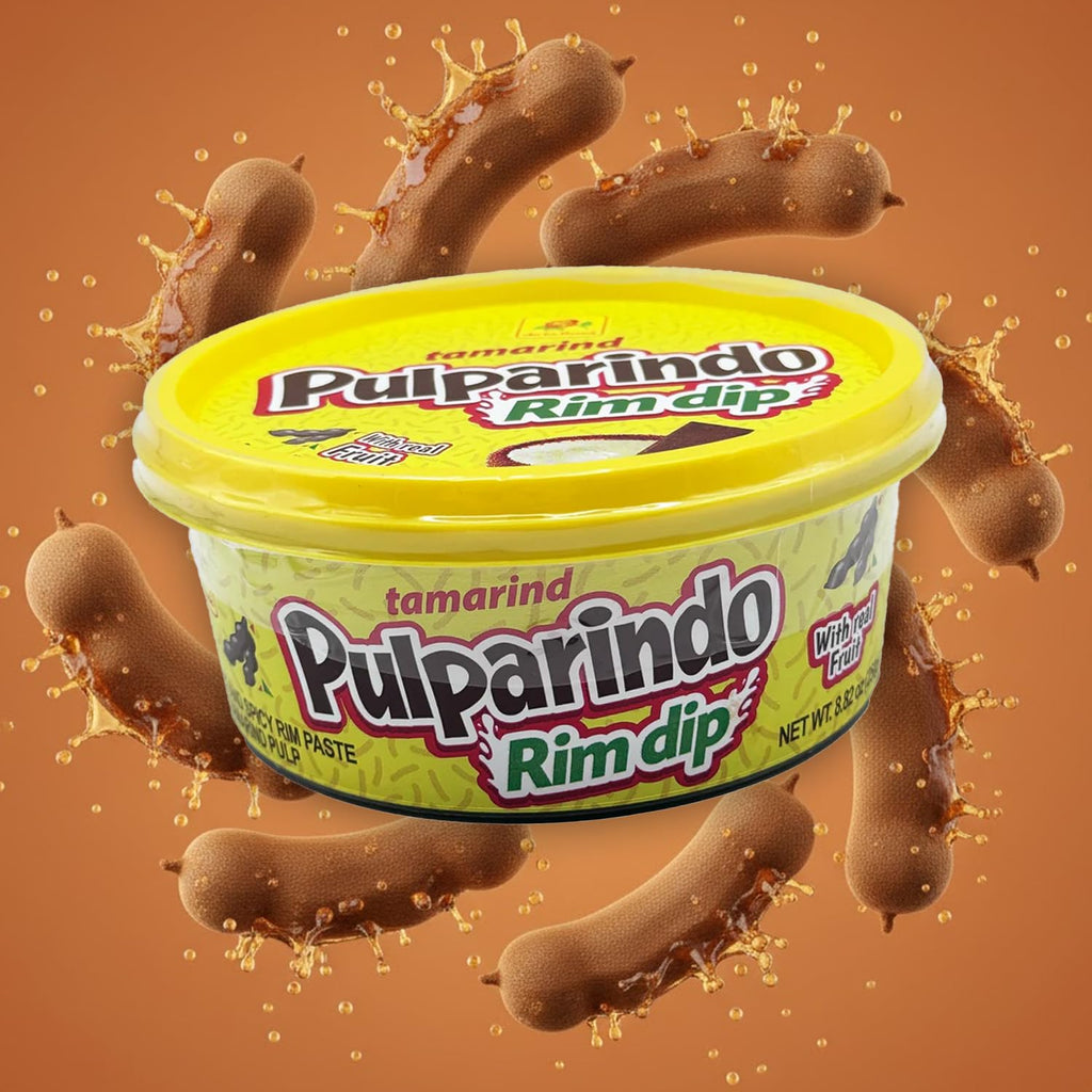 Rim Dip Tamarind Candy Paste 8.82 oz - 2 Pack – Choose Your Flavor Original, Mango, or Assorted | Sweet, Sour & Spicy Mexican Candy Sauce for Drinks, Fruit & Snacks (Assorted)