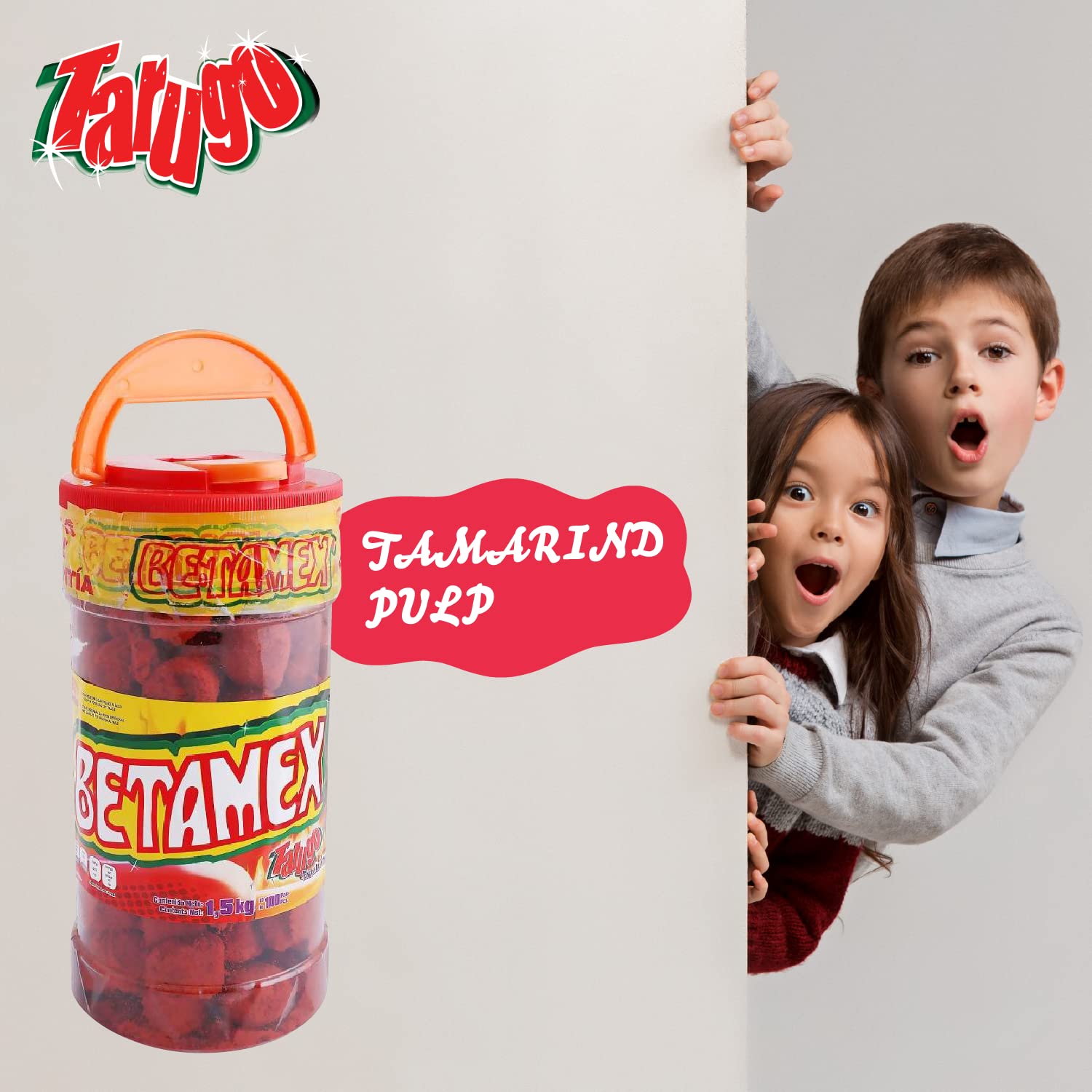 BETAMEX Tarugo Candy Tamarind Flavor 1.5kg/ 3.3 pounds – Mexican Food – Spicy Flavor and Delicious Tamarind Flavor