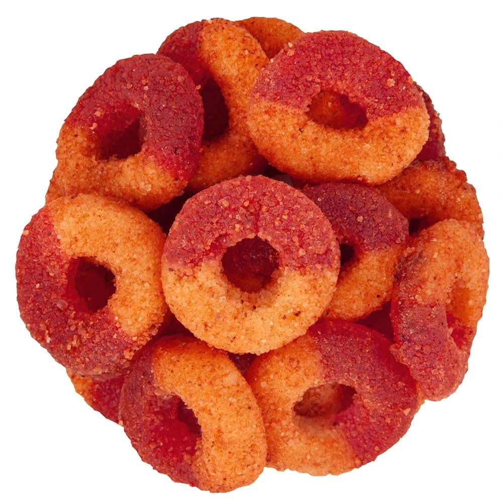Bayside Candy Chamoy Watermelon Gummy Rings - Chamoy Candy Gummies - Mexican Candy Covered in Chamoy Sweet & Spicy - Chilli Chamoy Spicy (3LB)