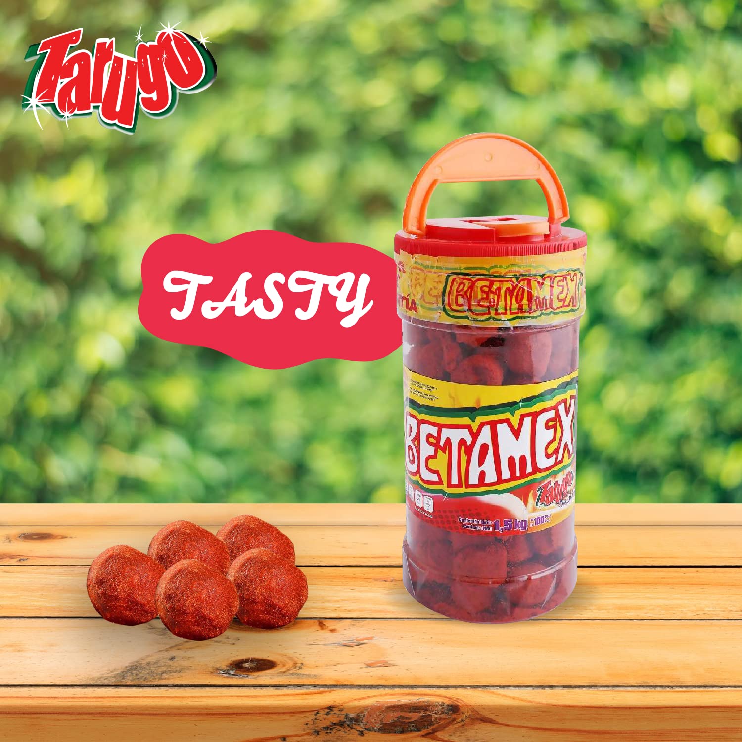 BETAMEX Tarugo Candy Tamarind Flavor 1.5kg/ 3.3 pounds – Mexican Food – Spicy Flavor and Delicious Tamarind Flavor