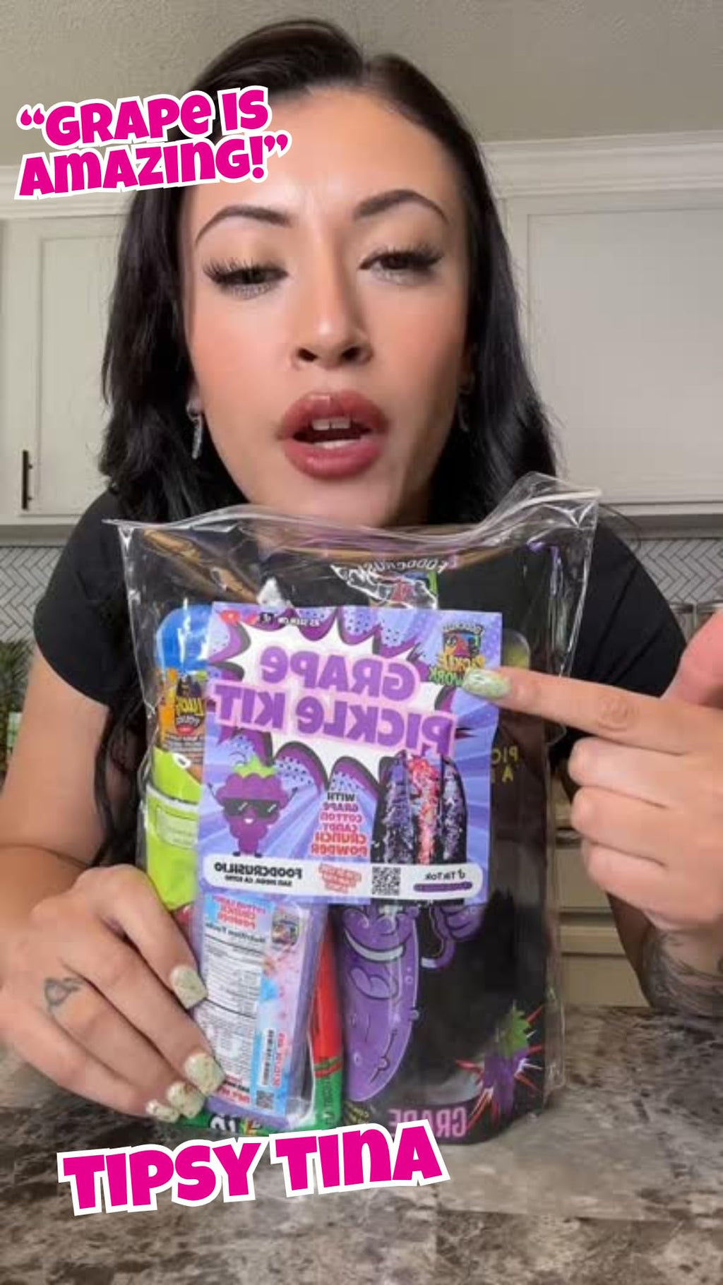 Food Crush Chamoy Pickles In A Pouch (Pack of 3) Used in the Chamoy Pickle Kit by Tiktok trend items