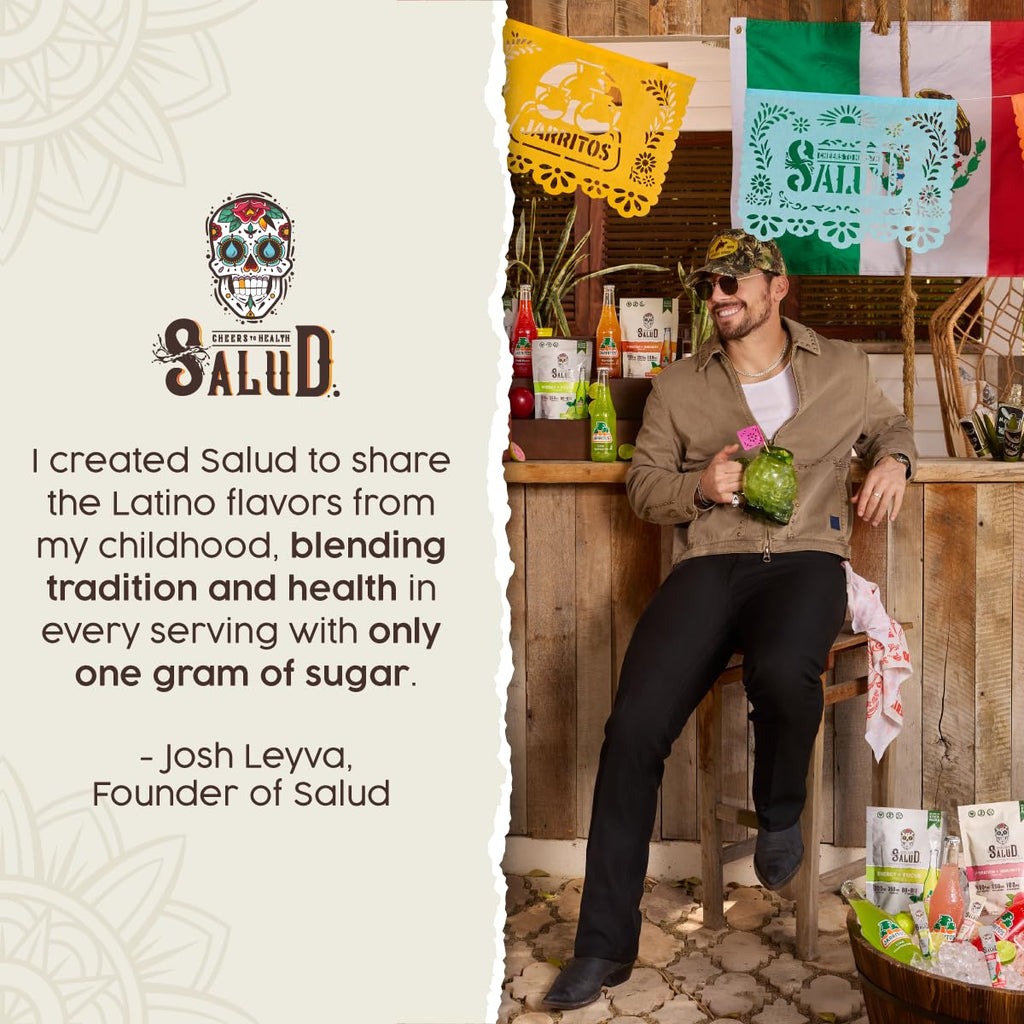Salud x Jarritos 2-in-1 Hydration Packets + Immunity Electrolytes Powder, Guava - Agua Fresca Drink Mix, Elderberry, Dairy & Soy Free, Non-GMO, Gluten Free, Vegan, 1g Sugar (15 Servings)