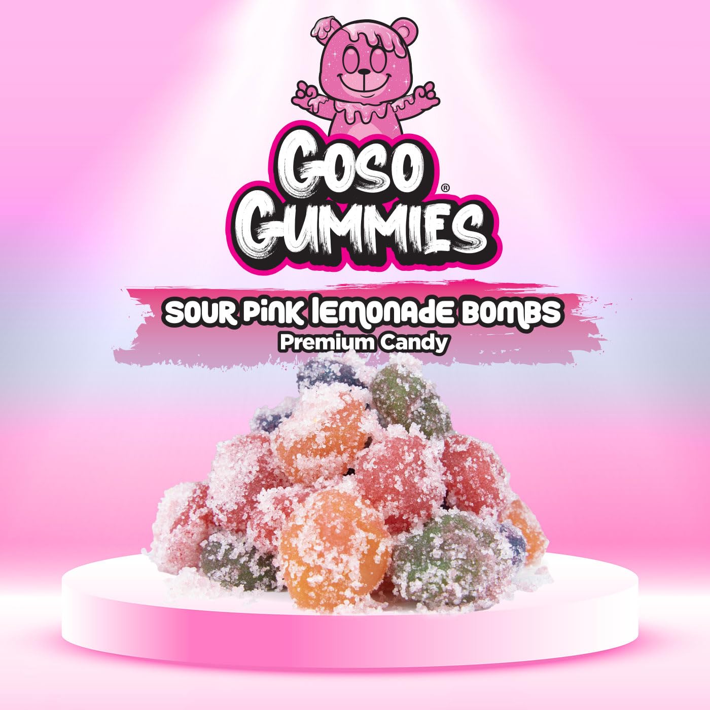 Goso Gummies Spicy Chamoy Gusher Bombs – 6oz Resealable Bag – Tangy Chamoy Filled Gusher Candy