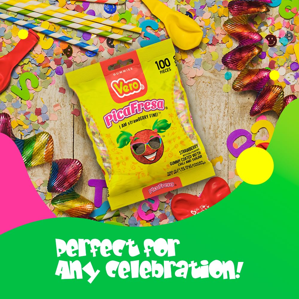 Vero Pica Fresca Strawberry Chili Gummies - 100ct