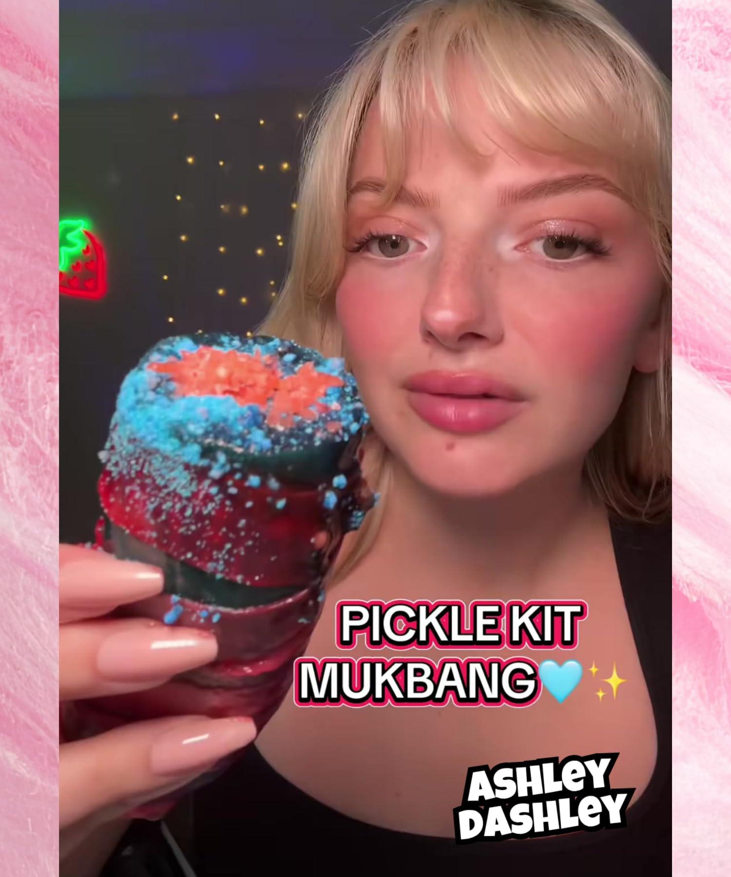 Blue Raspberry Pickle Kit With Takis-Mexican Candy Gift Box From Tiktok Fruit Rollup, Lucas Gusano Chamoy, Lucas Swinkles Salsagheti, Gushers, Mango Candy Powder-Tiktok Trend Item by Food Crush