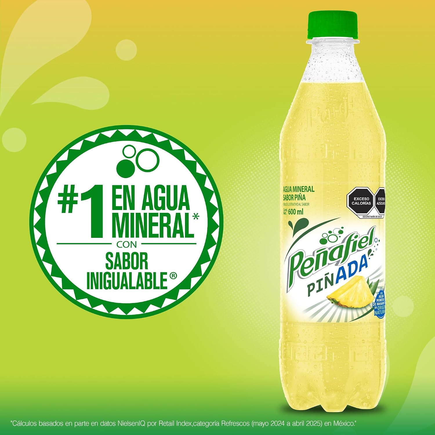 Peñafiel Piñada, Botella Pet, 600 ml (12 pack)