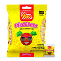 Vero PicaFresa - Strawberry Flavored Chewy Gummy Candy Treats - 100 Piece - (1 LB, 5.15 Ounces Each) - Individually Wrapped Mexican Candy Perfect for Piñatas, Halloween, and More