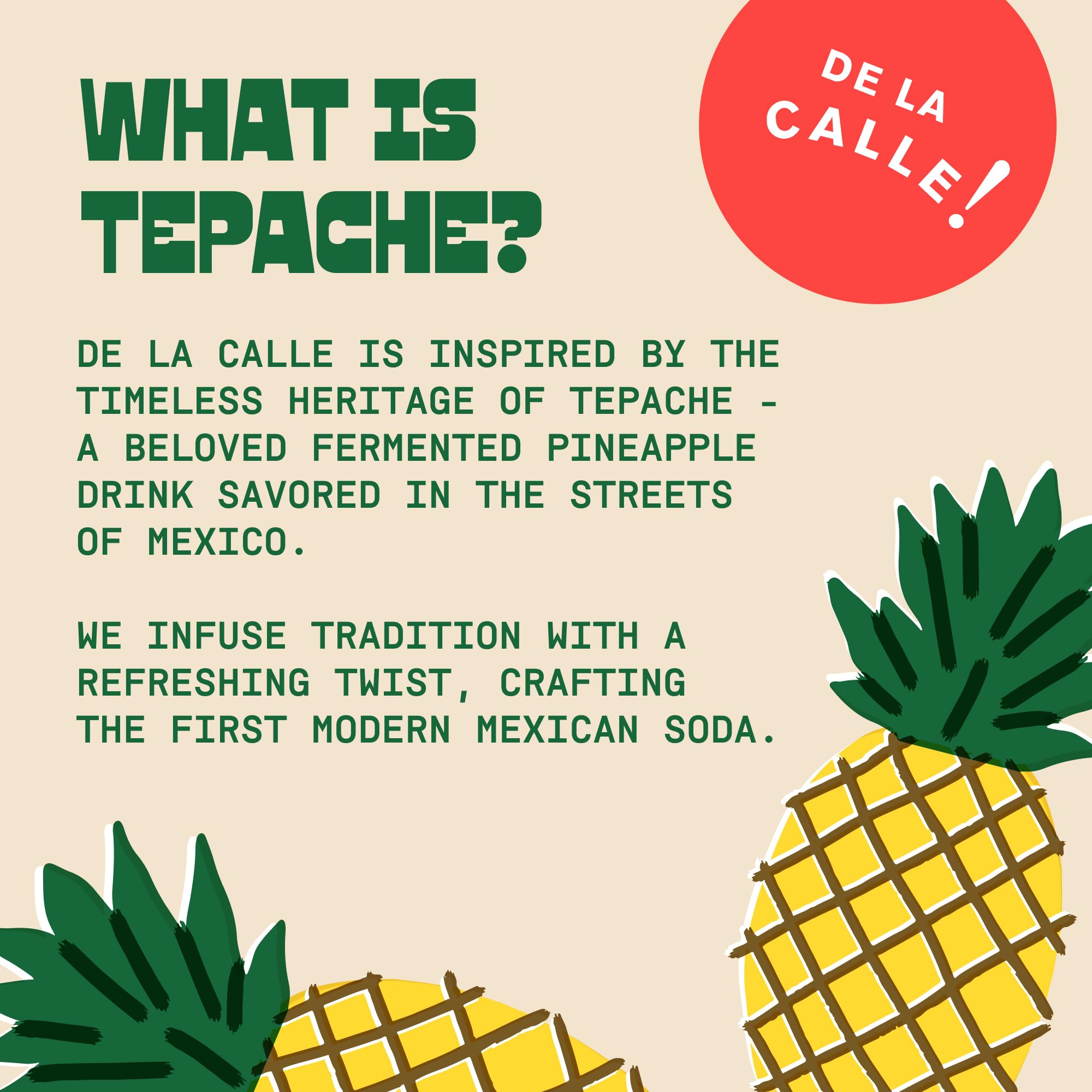 De La Calle Tepache - Mixta Variety Pack - Modern Mexican Soda - Craft Fermented Pineapple Sparkling Beverage - Certified Organic, Non-Alcoholic, Healthy Soda, Low Sugar, Low Calorie, Non-GMO