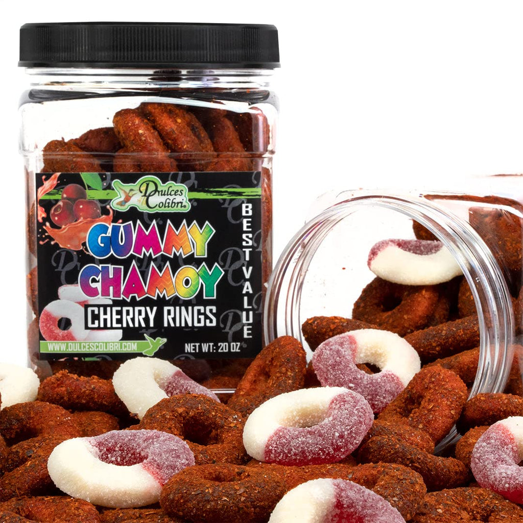 Dry Chamoy Coated Mango Gummies | 9oz Jar | PREMIUM | Mess Free | Authentic Bold Mexican Flavors | Artisan Made, Fresh & Delicious|