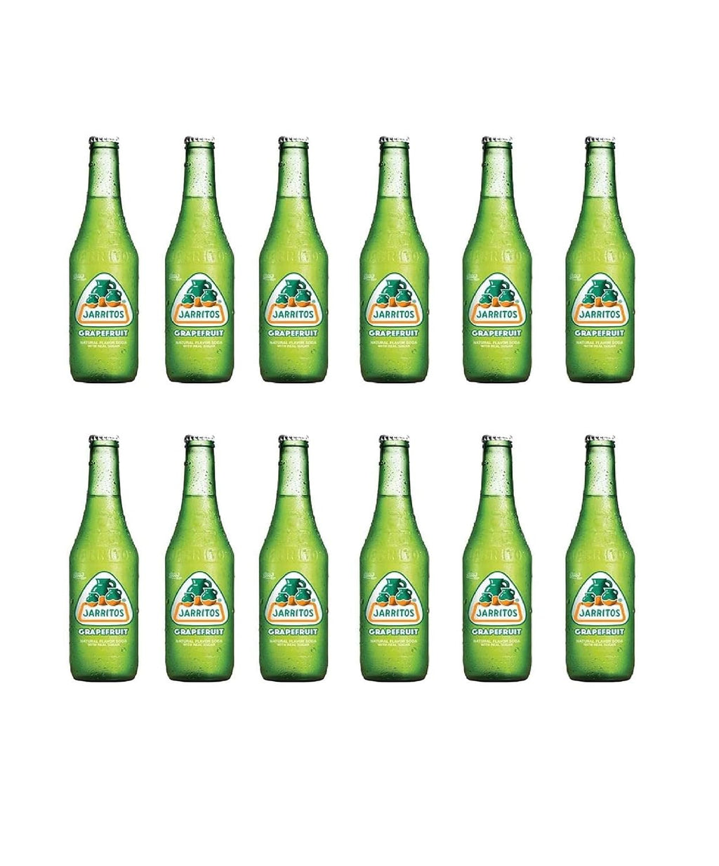 Generic Jarritos Mexican Soft Soda Drink Grapefruit Glass Bottle 12 fl oz 12 Pack
