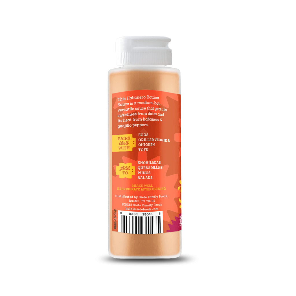 Siete Chamoy Botana Hot Sauce | Gluten Free | Vegan | Preservative Free | Non GMO | 10 Oz. Bottle (Pack of 4)