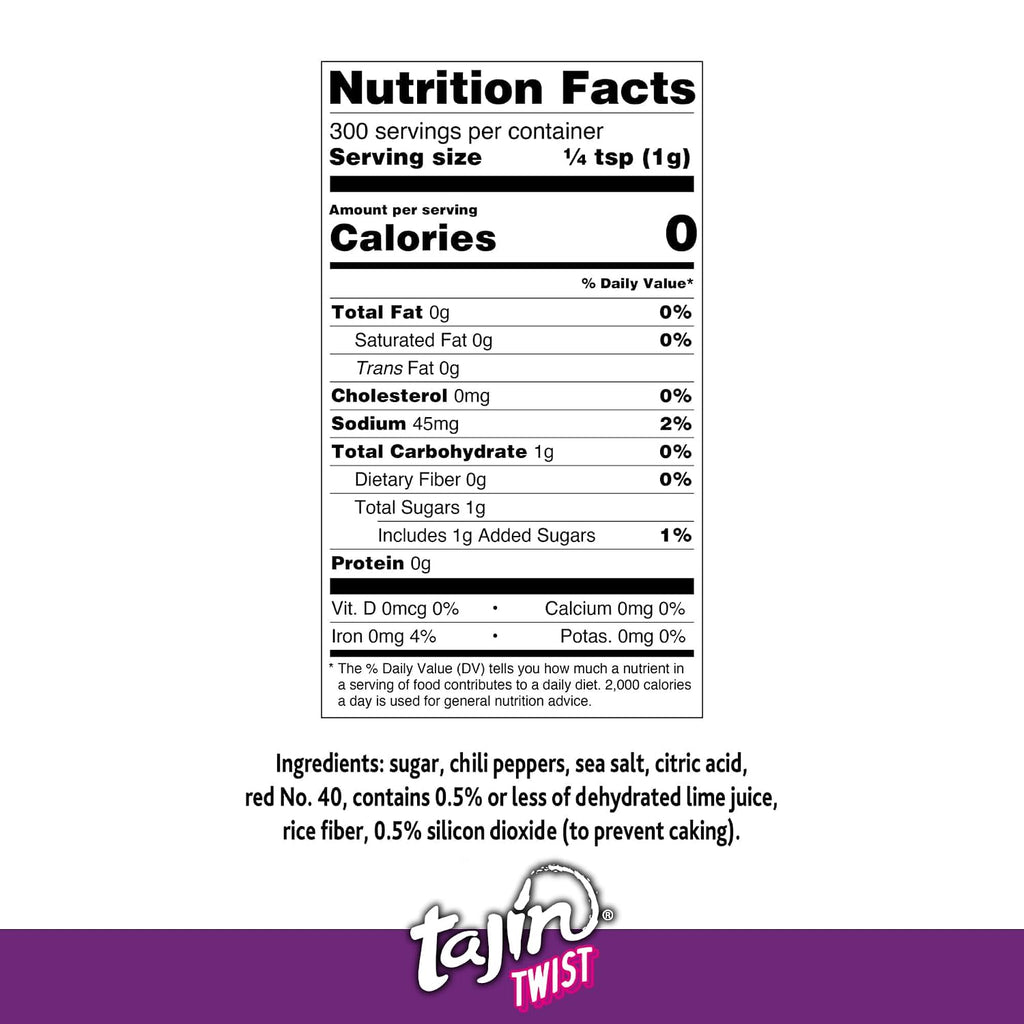 Tajin Twist Sweet and Spicy Seasoning, Fruit and Chili Powder, 10.6oz (Pack of 2)