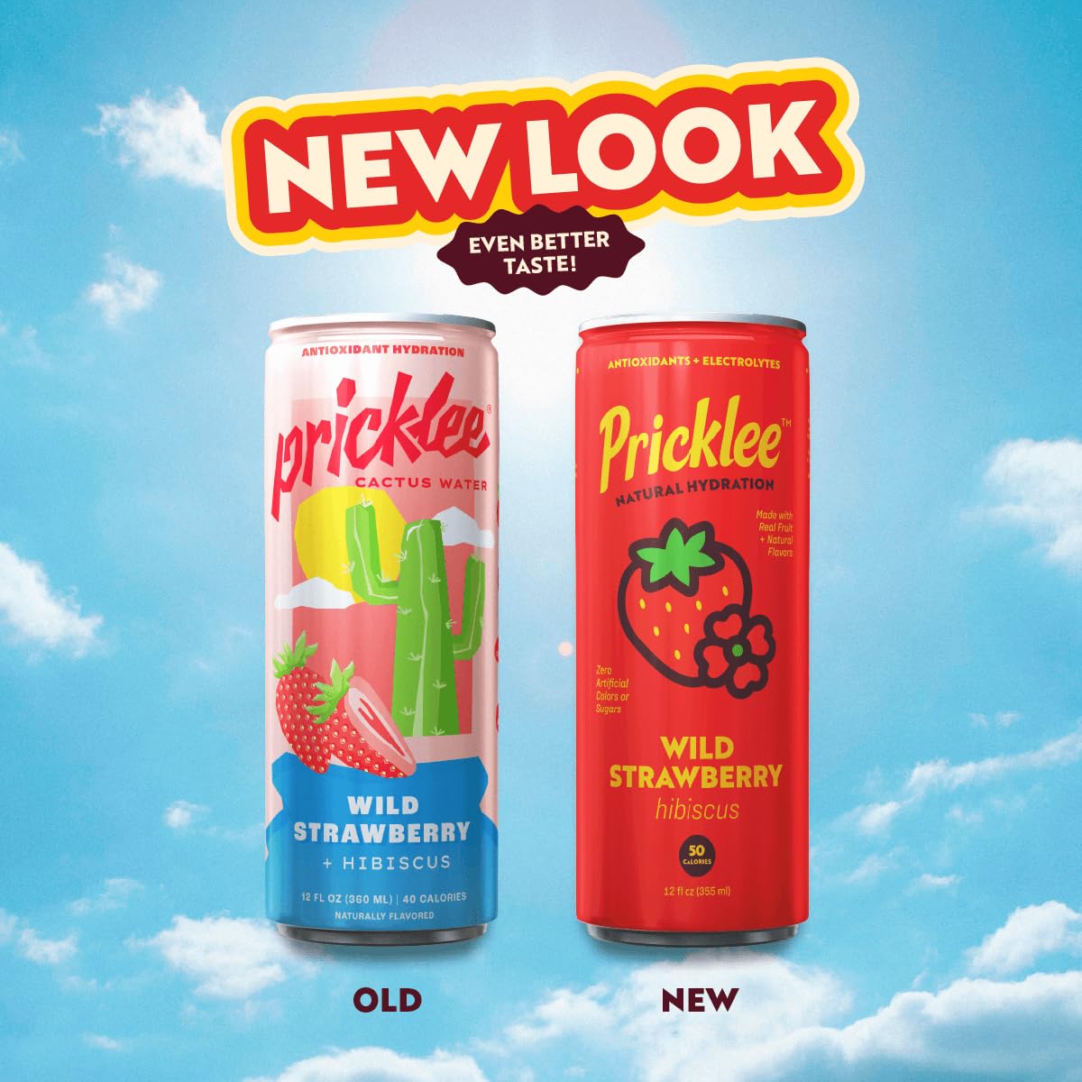 Pricklee Natural Hydration Drink – Prickly Pear, Wild Strawberry, Tropical Mango – Electrolytes + Antioxidants, Low Sugar, No Artificial Sweeteners – Non-Carbonated, Caffeine-Free – Cactus Water-Based (12 oz cans, 12 pack, 4 of each flavor)