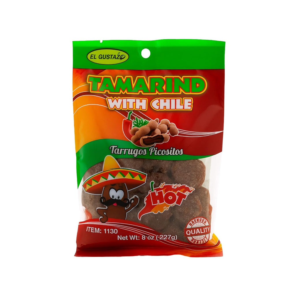 El Gustazo Tamarind Balls with Chili – Sweet & Spicy Tamarind Candy Bites, 8 oz (227 g) Bag