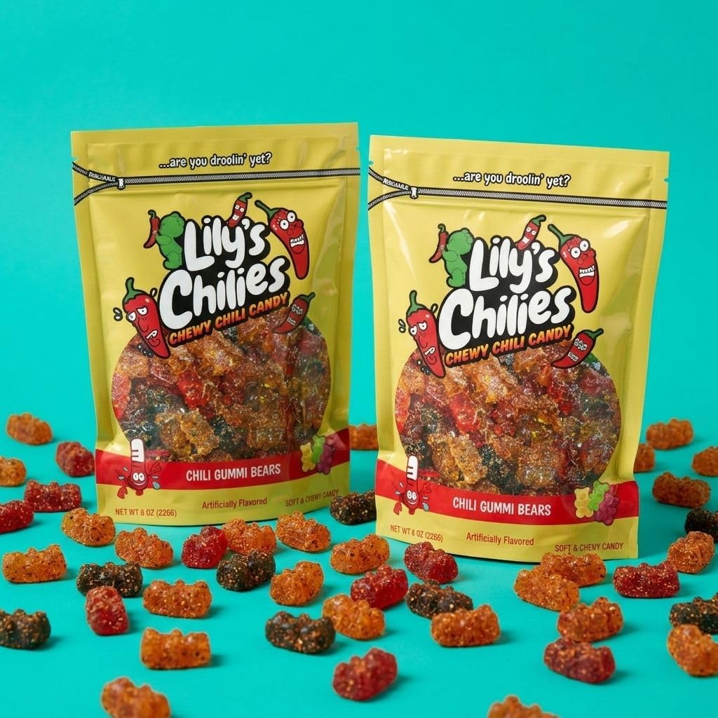 Lilys Chilies, Sour and Chili Chewy Candy (Chili Strawberry Belts)