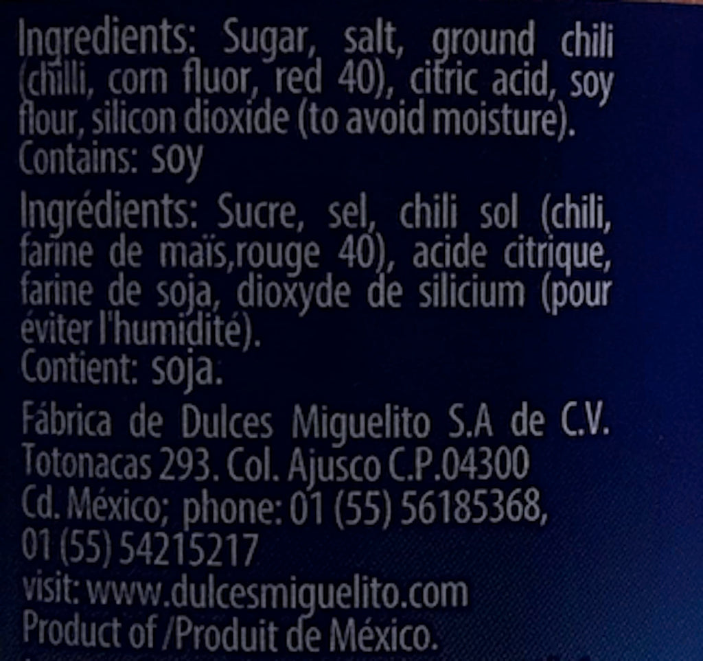 2 X Miguelito Chamoy Chilito Polvo Mexican Candy Chili Powder 2 Bottles 250g Ea by Miguelito