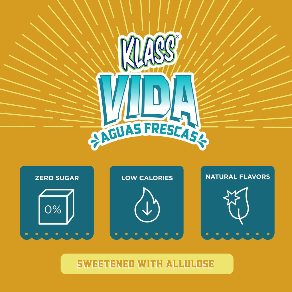 KLASS VIDA Daily Hydration Pineapple Agua Fresca Electrolyte Powder Packets | Sugar Free Electrolyte Drink Mix | Hydration Packets with Coconut Water & Minerals | 15 Stick Packs