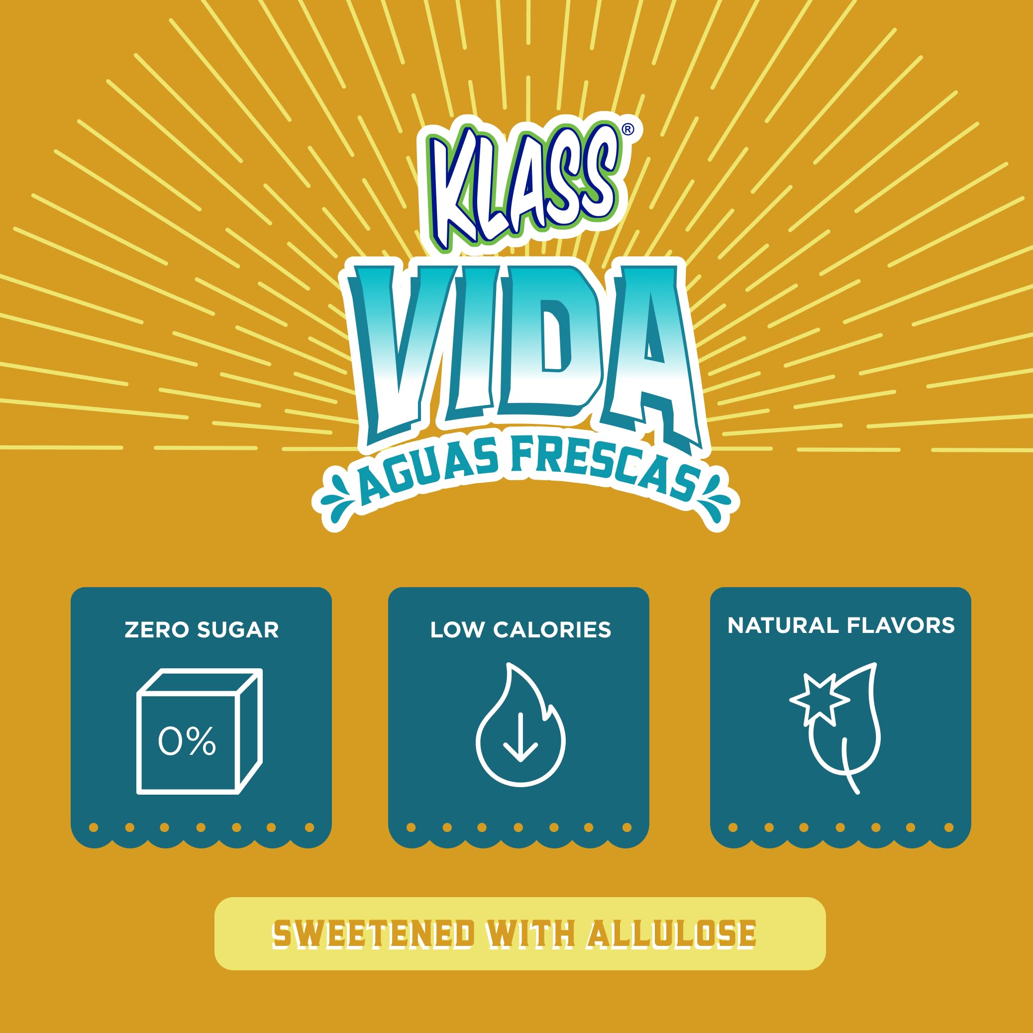 KLASS VIDA Daily Hydration Pineapple Agua Fresca Electrolyte Powder Packets | Sugar Free Electrolyte Drink Mix | Hydration Packets with Coconut Water & Minerals | 15 Stick Packs