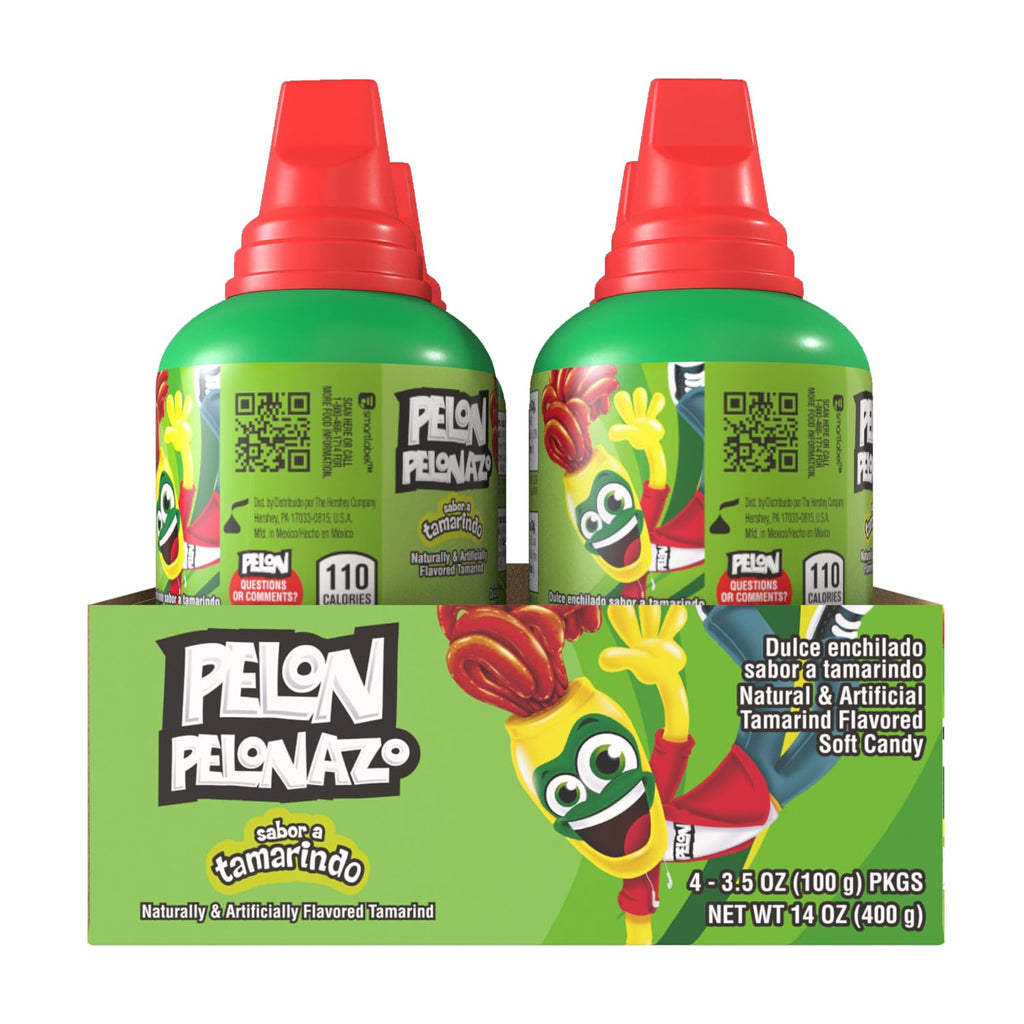 Pelon Pelonazo Mexican Tamarind Candy, 3.5 oz, 4 Count (Pack of 1)