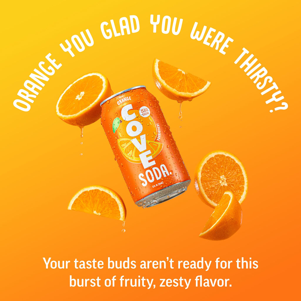 Cove Prebiotic Soda Soft Drinks with Zero Sugar - Refreshing Healthy Soda Alternative with 4g of Fiber for Digestive Support - Natural, Caffeine Free Sparkling Beverage - Frozen Favorites, 12 Pack