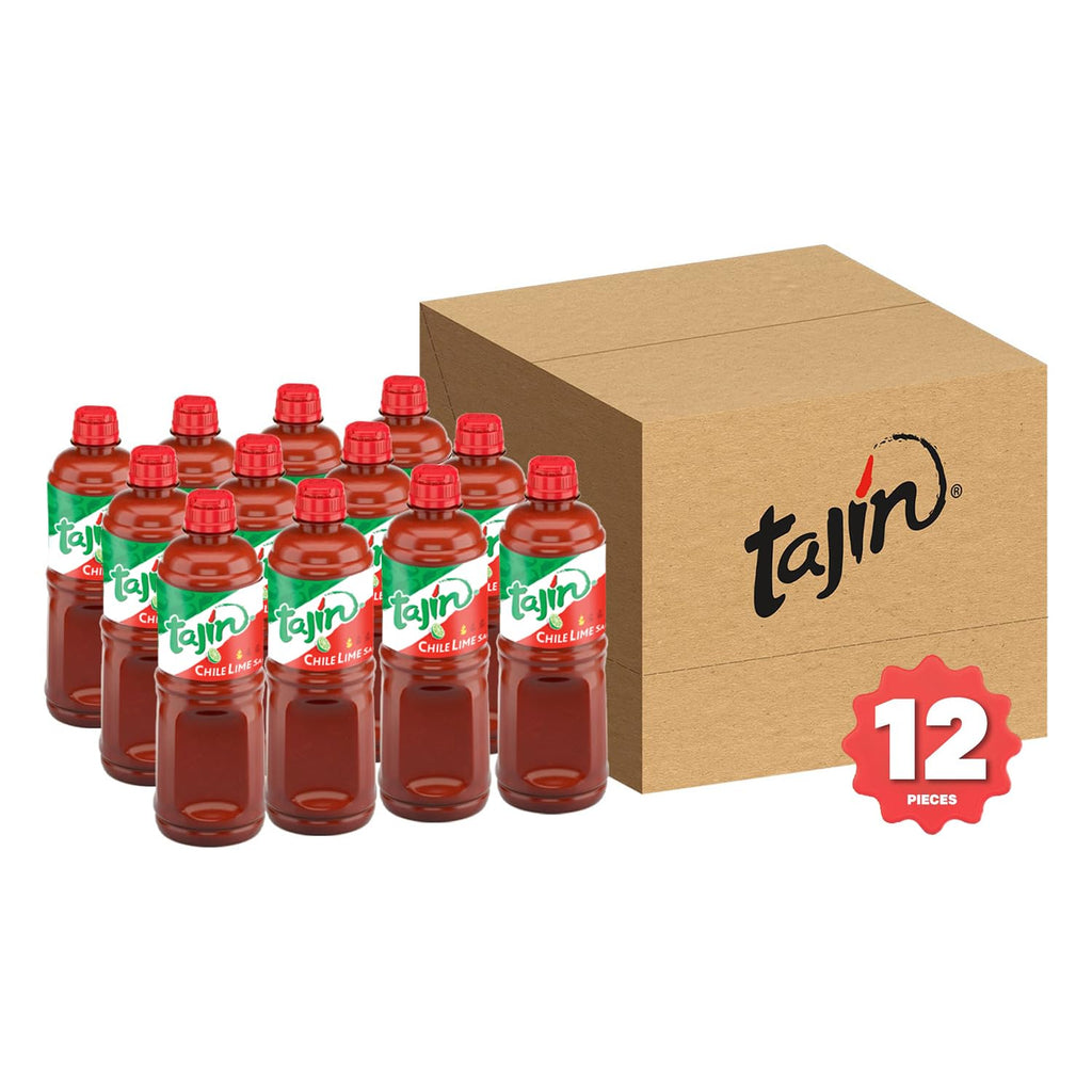 Tajin Chile Lime Sauce, Mild Mexican Chili Lime Sauce for Snacks, Vegetables, Wings, Tacos, Nachos, Fruit, and Drinks, Zesty Flavor Enhancer, 15.38 oz (Pack of 1)