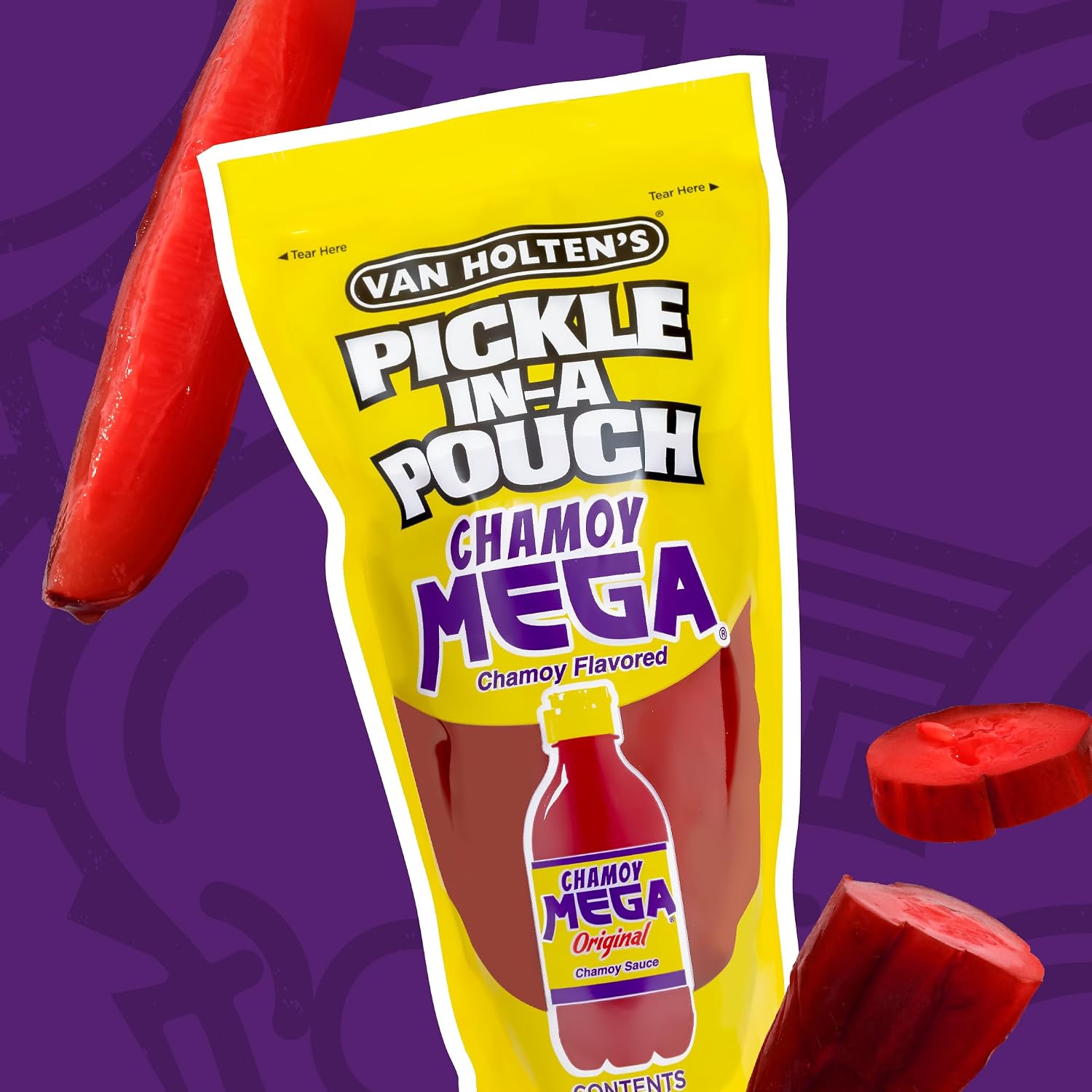Van Holten's Pickles - Jumbo Chamoy Pickle-In-A-Pouch - 12 Pack