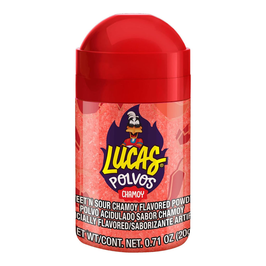 Lucas Powder Chamoy Flavored Candy, 0.71oz - 10 Pieces Pack for Treats, Fruit, Parties, Piñatas – Perfect treat for Easter Baskets