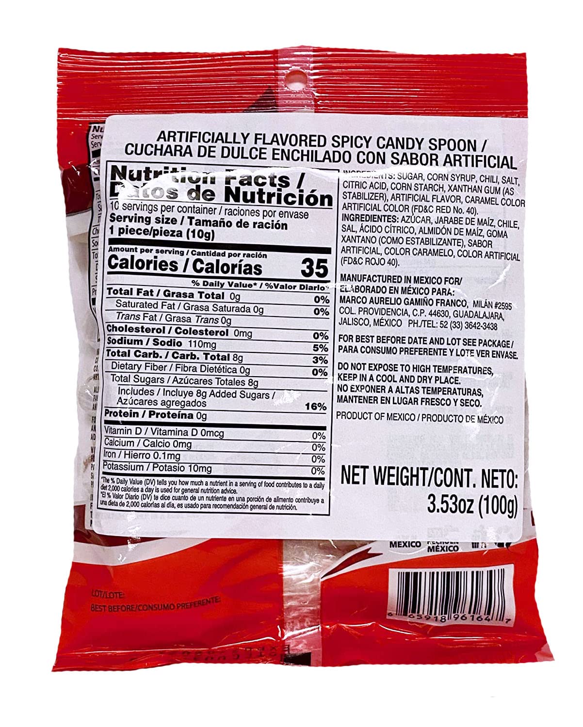 MDM SPOONS WITH TAMARIND CANDY (CUCHARAS)24CT 8.47 BAG