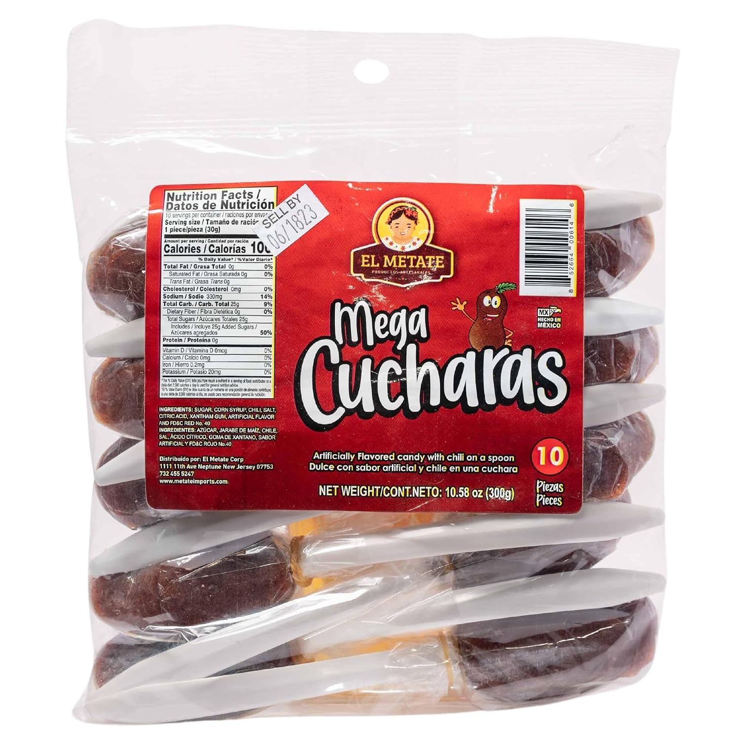 El Metate - Mega Cucharas Tamarind Candy