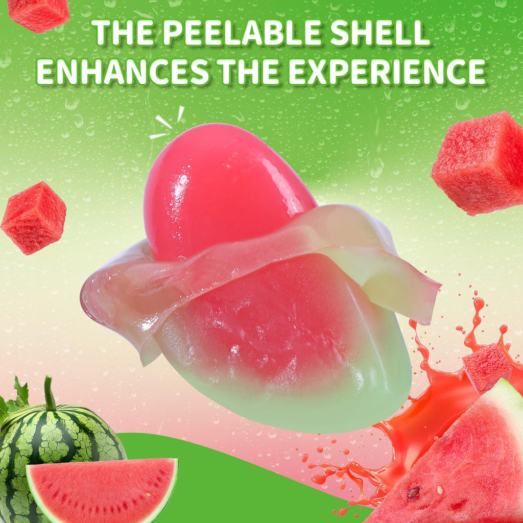 AMOS Peelerz Chili Mango Peelable Gummy Candy, Spicy Sweet Mango Flavor, Real Fruit Juice Infused, 8.47 OZ (240g)