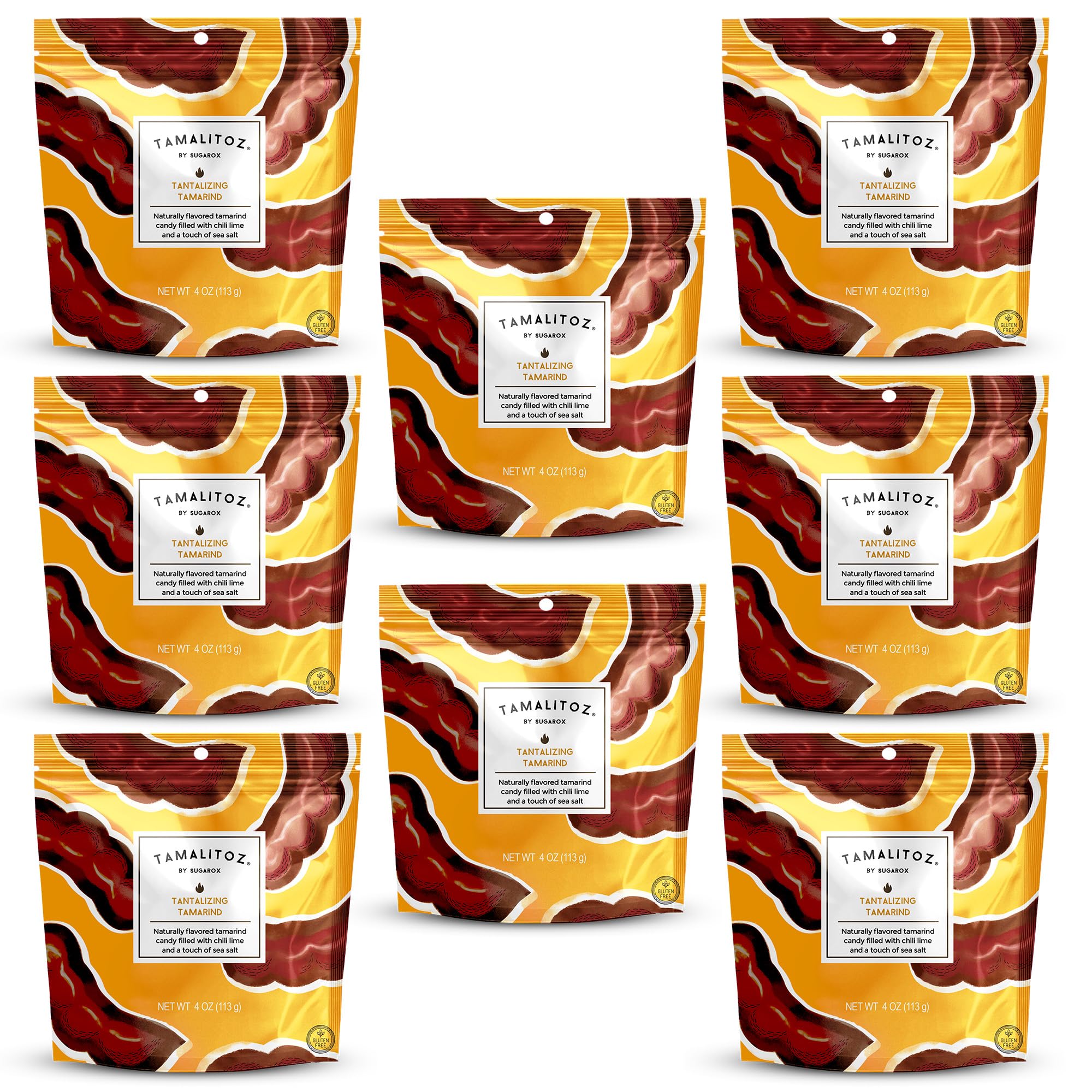 Tamalitoz Variety Pack – Spicy Mexican Hard Candy with Chile, Lime & Sea Salt, 8 Flavors: Mango, Cucumber, Tamarind, Watermelon, Pineapple, Blood Orange, Green Apple, Cherry – 8 Bags (4oz Each)
