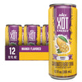 Jumex XOT Energy Drink - Fruit Punch - Natural Caffeine from Mexican Coffee Beans - Carbonated Preworkout with Vitamin B2, B3, B5, B12 - Mexican Drinks - Bebidas Energéticas - 12 Fl oz, 12 Pack Cans