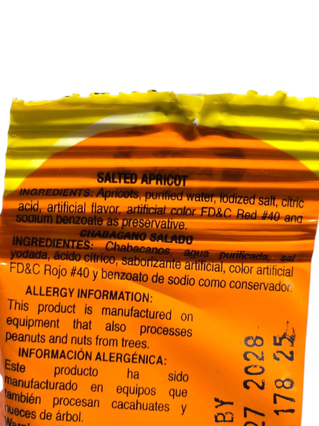 Hola Lobito, Chamoy Rojo Saladulces, Salted Apricots, 3.5 Ounce