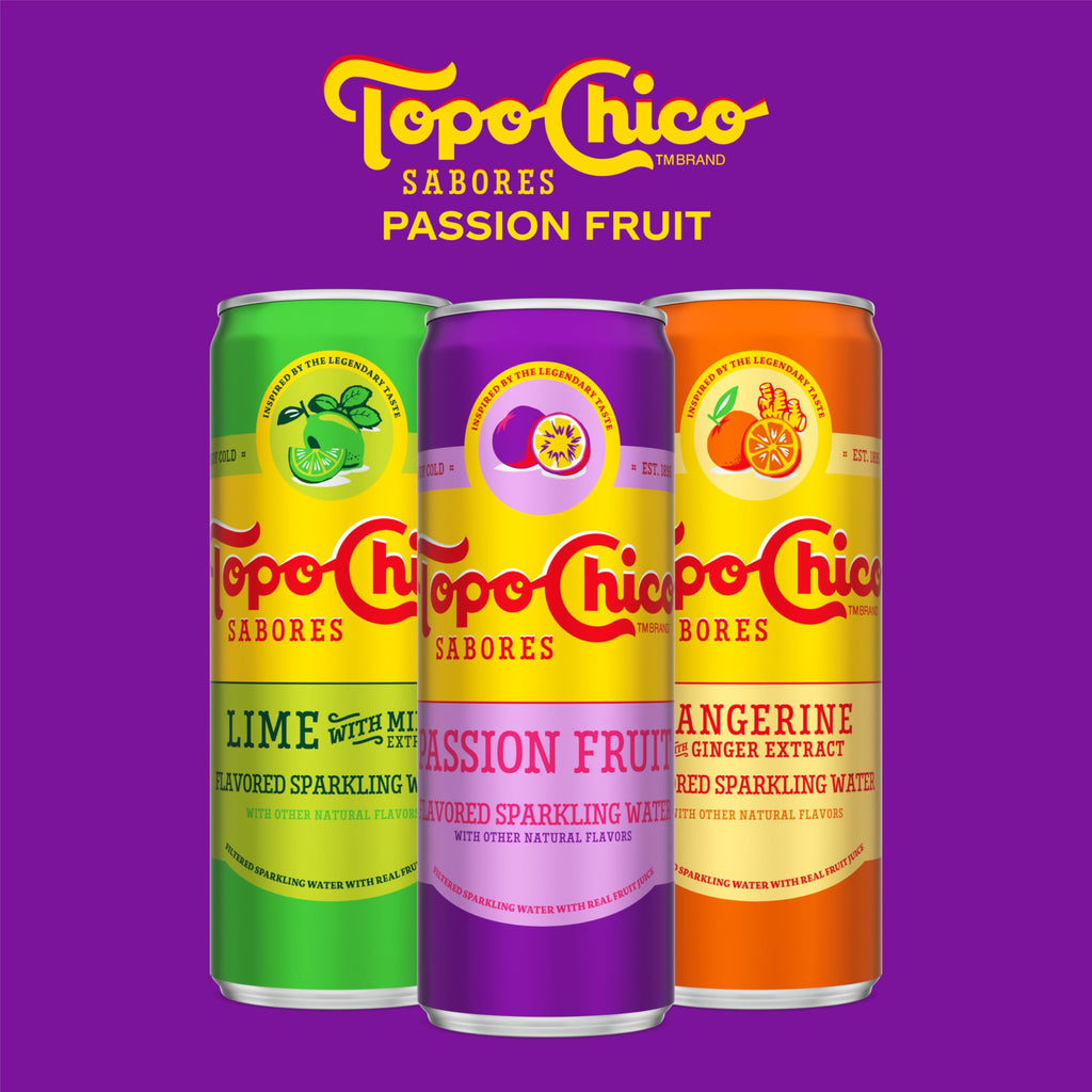 Topo Chico Sabores Lime with Mint Extract Flavored Sparkling Water, 12 fl oz Portable Cans, 8 Pack