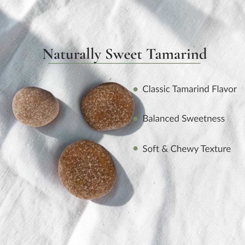 A Mi Gusto Natural Chili Tamarind Candy Balls, 8 oz – Sweet Tamarind Candy with Chili & Simple Ingredients, Resealable Container