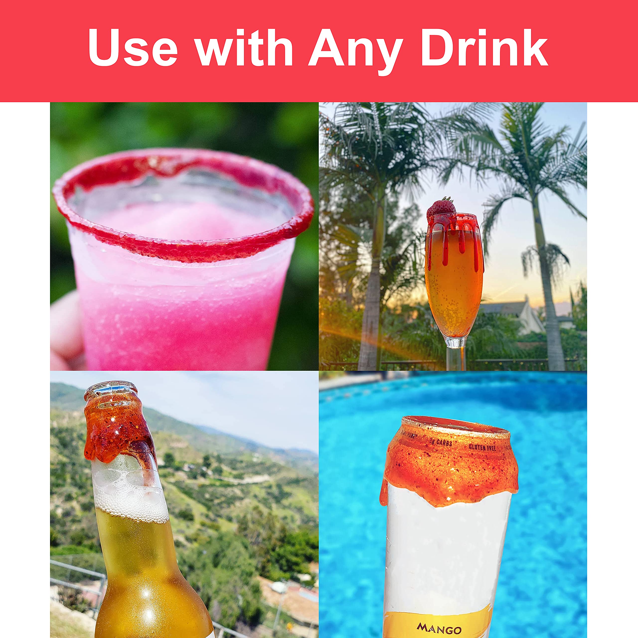 Cinco de Mayo Chamoy Rim Dip Cocktail Rim Dressing (1 x 7.6 oz. Container)