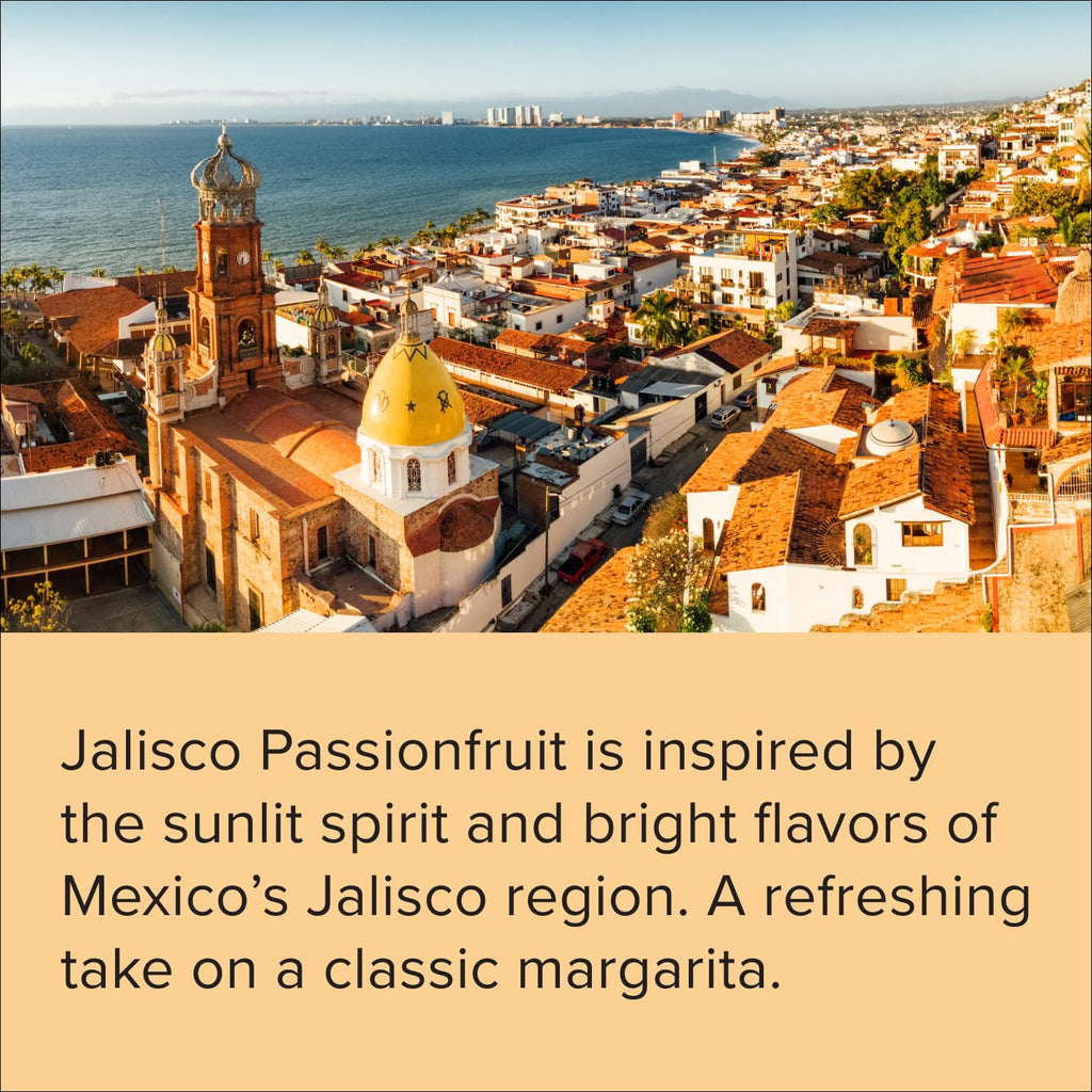 Mocktail Club Jalisco Passionfruit Sparkling Non-Alcoholic Cocktail 12oz (12pk), 80 Cals, Gluten-Free, No Artificial Ingredients, Zero Proof – with Passionfruit