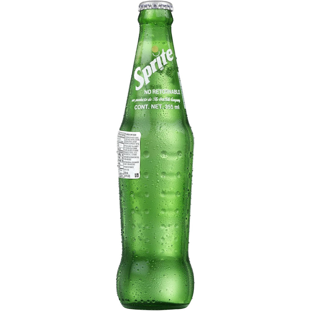 Coke de Mexico Sprite Glass Bottle, 12 fl oz, 24 Pack