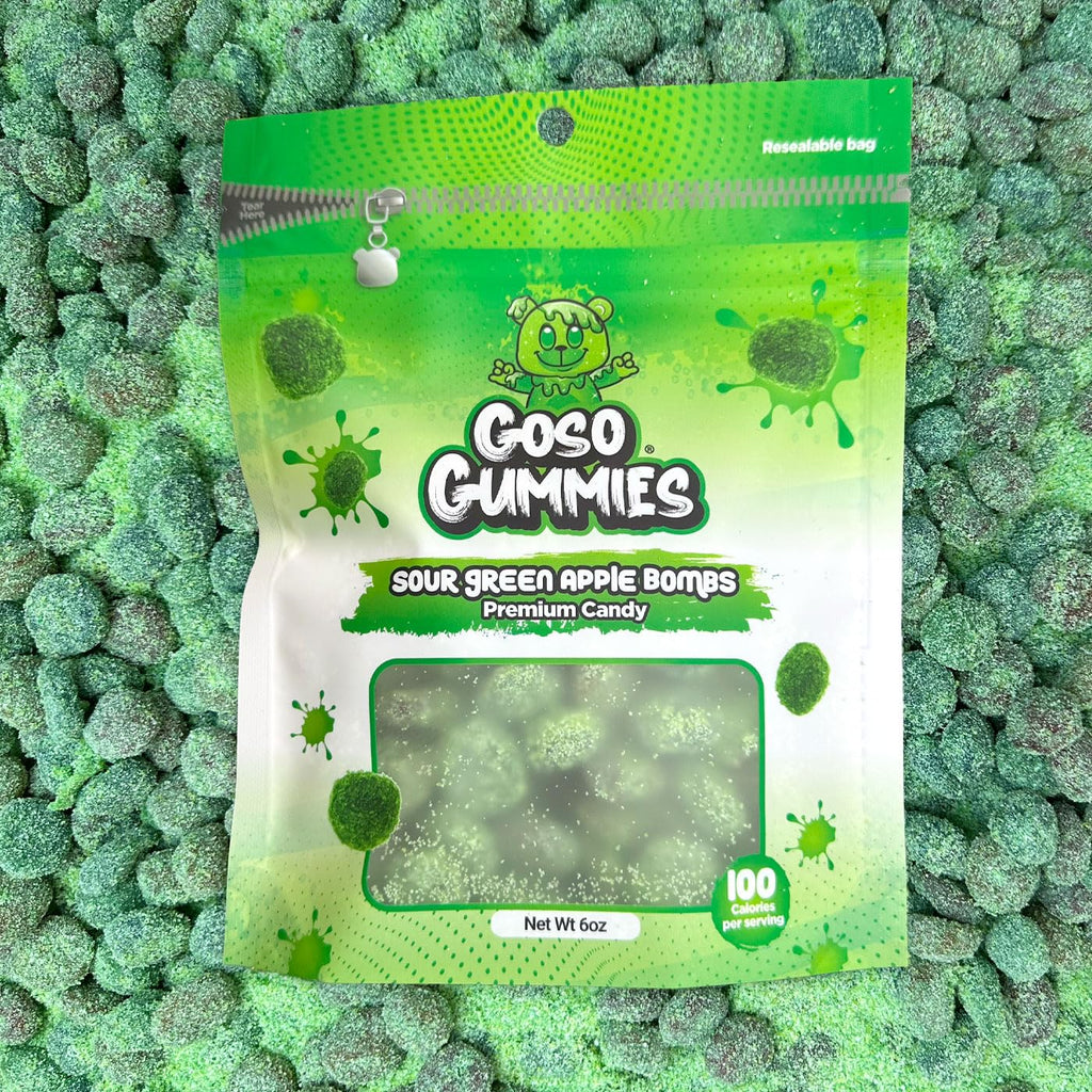 Goso Gummies Spicy Chamoy Gusher Bombs – 6oz Resealable Bag – Tangy Chamoy Filled Gusher Candy
