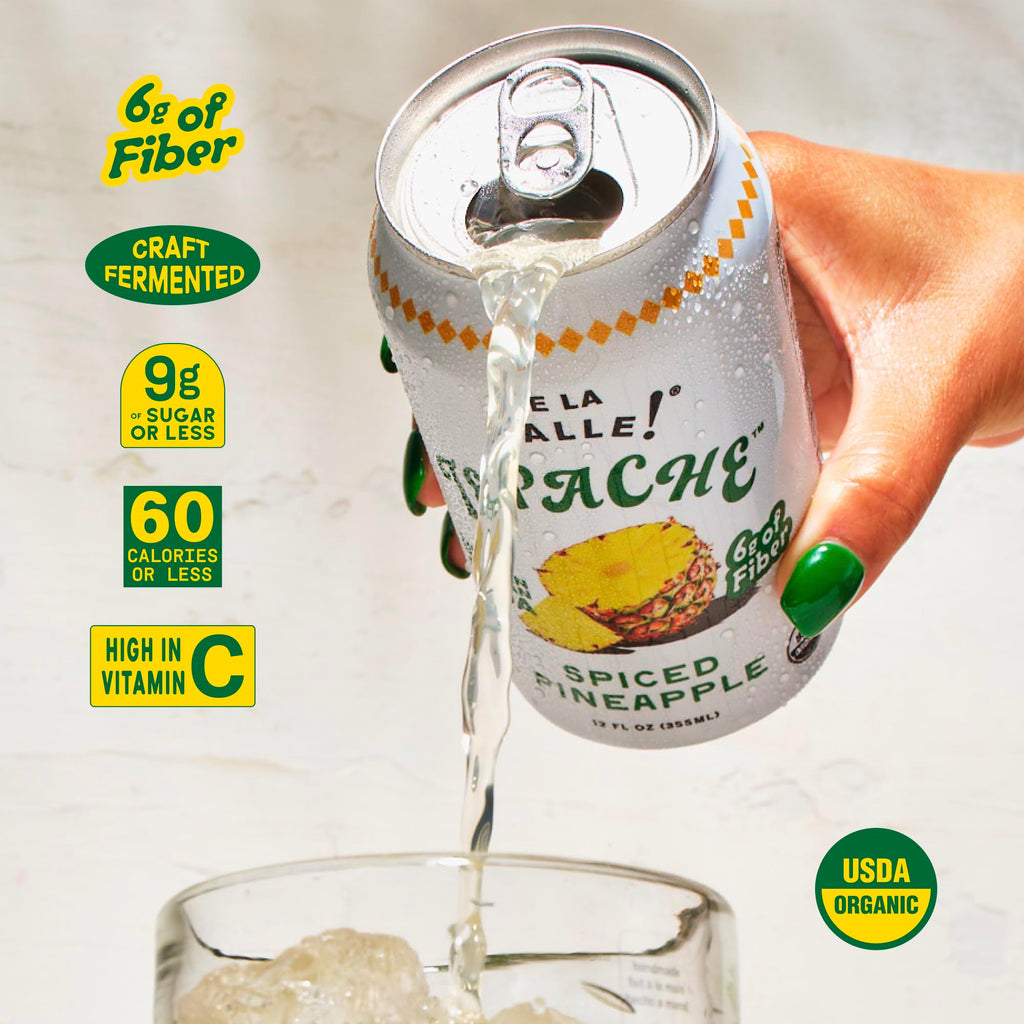 De La Calle Tepache - Mixta Variety Pack - Modern Mexican Soda - Craft Fermented Pineapple Sparkling Beverage - Certified Organic, Non-Alcoholic, Healthy Soda, Low Sugar, Low Calorie, Non-GMO