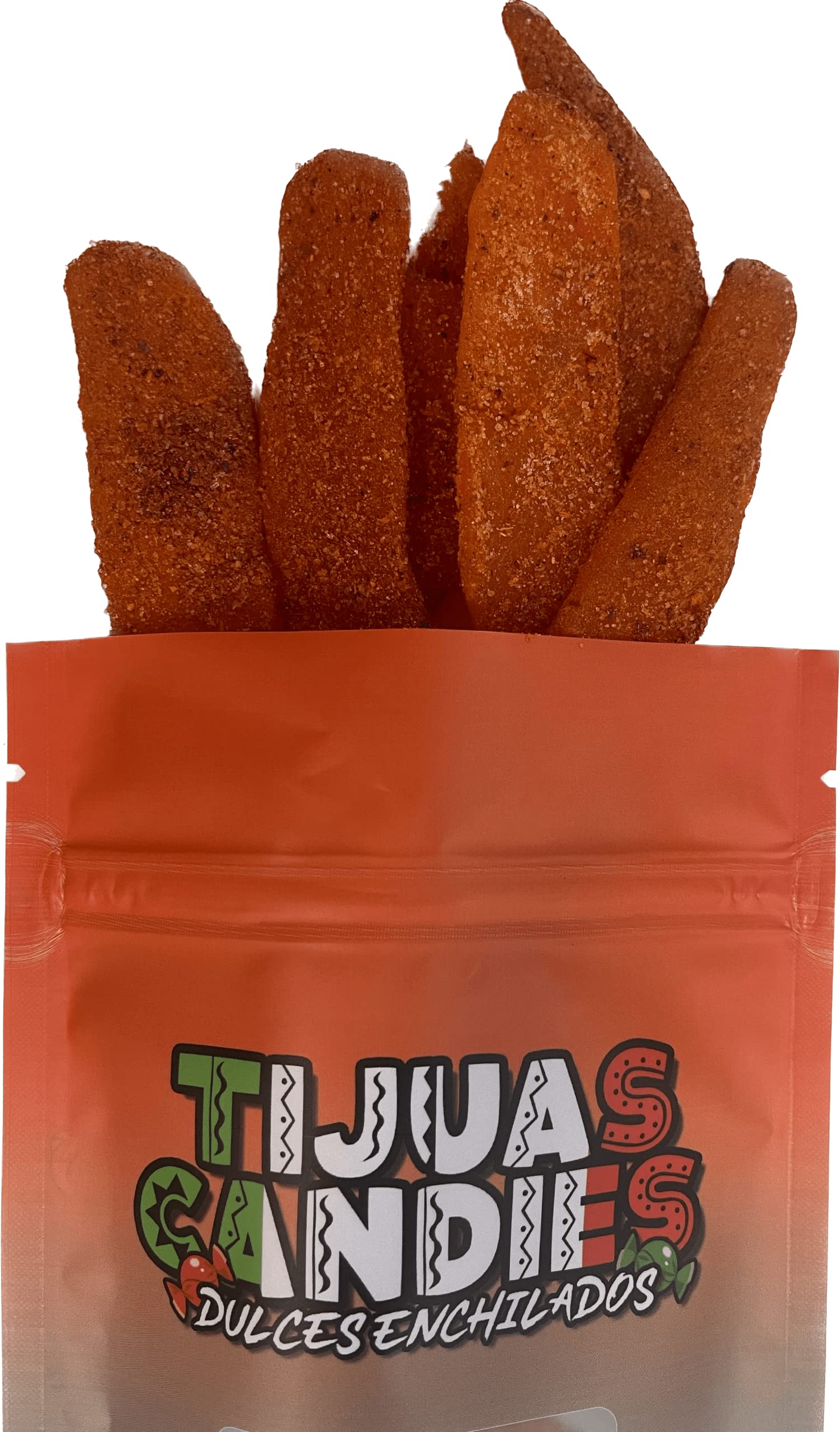 Tijuas Spicy Chamoy Gusherz Fruit Candies | Sweet, Sour & Spicy, Chamoy Coated, Mexican-Style Dulces Enchilados