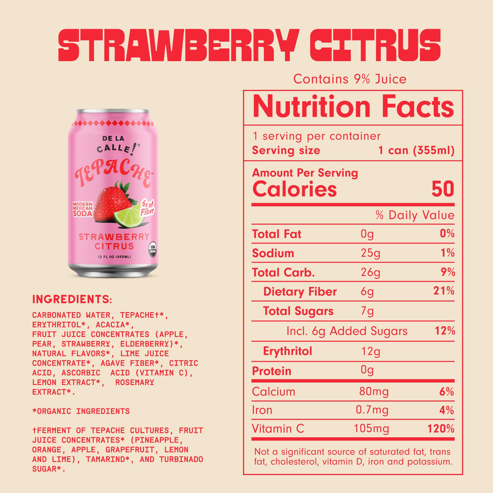 De La Calle Tepache - Mixta Variety Pack - Modern Mexican Soda - Craft Fermented Pineapple Sparkling Beverage - Certified Organic, Non-Alcoholic, Healthy Soda, Low Sugar, Low Calorie, Non-GMO