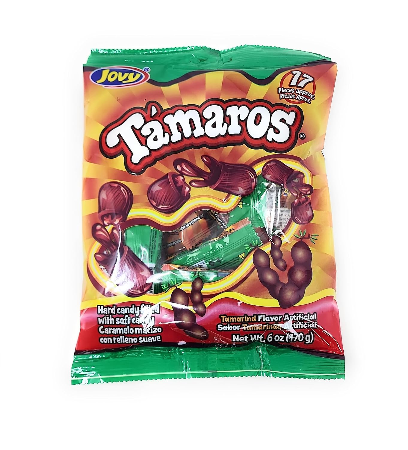 Tamaros Tamarind Flavored Candy | Pack of 3 | 6oz Bags | Mexican Candy